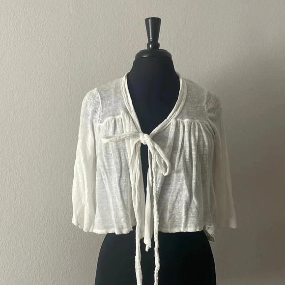 White Gauze Shawl‎ M - Picture 1 of 4